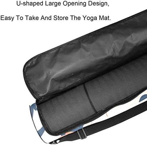 Cool lijenost slušanje muzike Yoga Mat torbe full-Zip Yoga Carry Bag za žene i muškarce, Vježba Yoga Mat Carrier sa podesivim remenom
