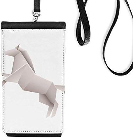 Origa Geometrijska kuća uzorak Telefon novčanik torbica Viseće mobilne torbice Crni džep