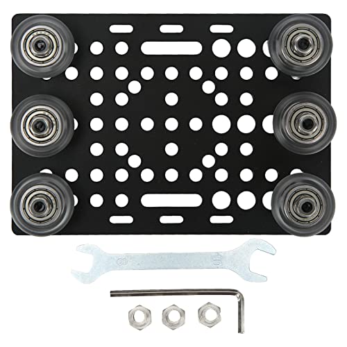 V Gantry Panel Kit, aluminijumska ploča protiv korozije Crna anodizirana trošenje otpornosti na CNC strug za 3D štampač