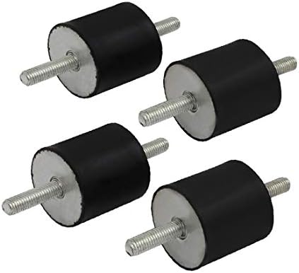 X-dree 40mmx40mm M10 muški navojni gumeni udarni amortizer vibracija Izolator Mount 4pcs (40mmx40mm M10 Rosca Macho Caucho Amortiguador