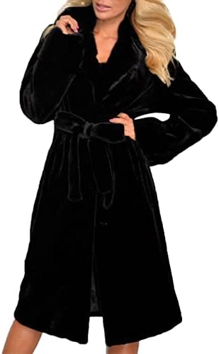 Ženski zimski kaput debeli dugi plišani kaput dugački kaput topla mahuna jakna flaffy ženske kapute