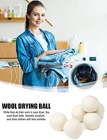 6kom prirodne višekratne kugle za sušenje veša praktične ekološki prihvatljive mašine za sušenje kućne vune bijele kugle za odjeću