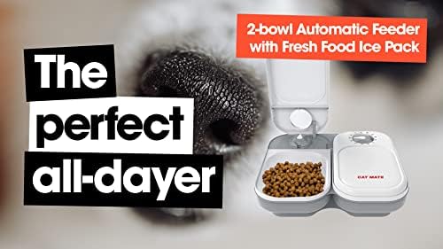 Cat Mate C200 automatska hranilica za kućne ljubimce sa 2 obroka za mačke i male pse sa pakovanjem leda