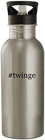 Knick Klack Pokloni twinge - 20oz boca vode od nehrđajućeg čelika, srebrna