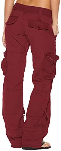 Teengirls Cargo Pants Hippie Punk Streetwear Goth Hlače Baggy Multi džepovi Duksevi ravne noge Ležerne duge hlače