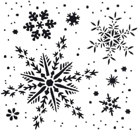 Set merry božićne dekor zvijezde Snowflakes Ponovno šablona A5 A4 A3 i razne veličine Izdržljive za višekratnu upotrebu za karte Scrapbooking