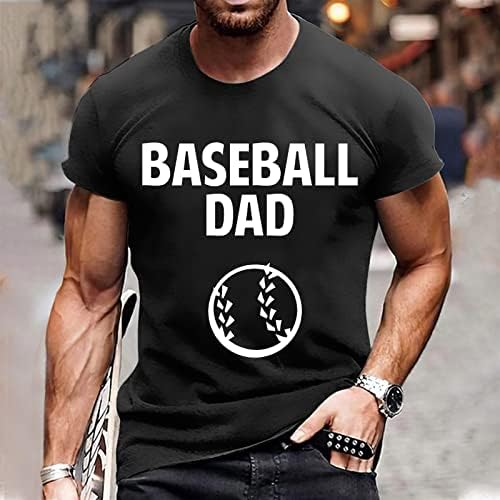 Muška majica Baseball Tata Pismo Ispisana majica Casual Par hip hop kratka rukava majica, plima kratkih rukava
