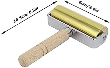 Kožni rečni valjak, kožni alat za obnovci za obnarenje Praktično izdržljivo sa drvenom ručicom Alati za žigosanje kože kože od laminiranja