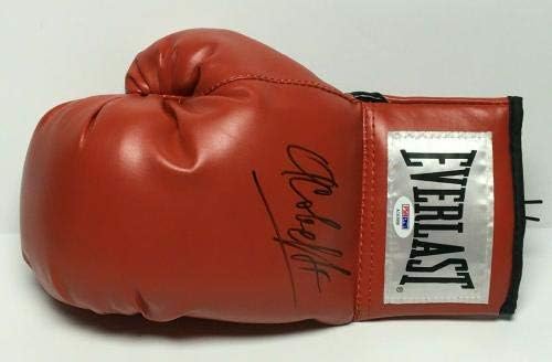 Sergey Kovalev potpisao Crvene Everlast bokserske rukavice PSA AC63998-rukavice za boks sa autogramom