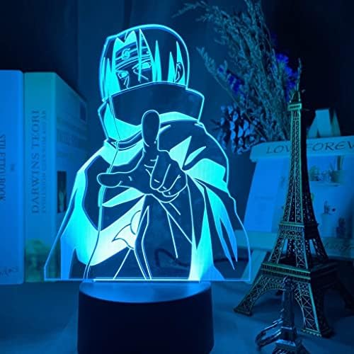 Lichtee 3d Illusion Lamp Anime Led noćno svjetlo, svjetla za uređenje spavaće sobe, 7 boja USB stone lampe, rođendanski pokloni za