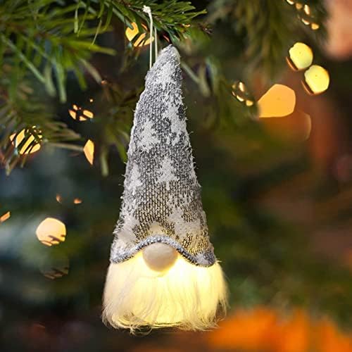 Božićni GLOW GNOME Privjesak Božićni klasični karakter privjesak Božićno drvce i ukras automobila Kreativni Xmas Poklon osvijetljeni