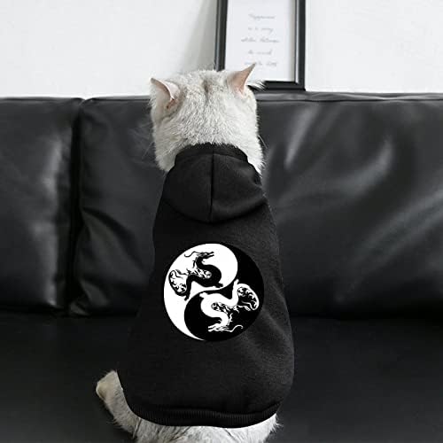 Yin Yang Dragons Hoodies Slatka dukserica s kapuljačom kućna odijelo odijelo za odjeću sa šeširom