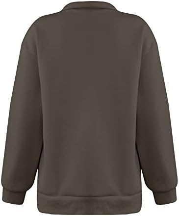 Ženske majice Xmas Tree Grafičke duksere, dame veseli božićni pulover Top 2022 džemper od kaputa od patentnog zatvarača