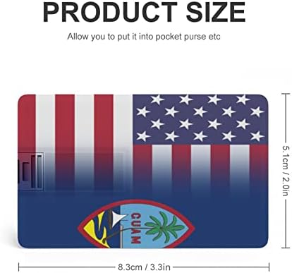 SAD i Guam zastava kreditna bankovna kartica USB flash diskove Prijenosni memorijski stick tipka za pohranu 64g
