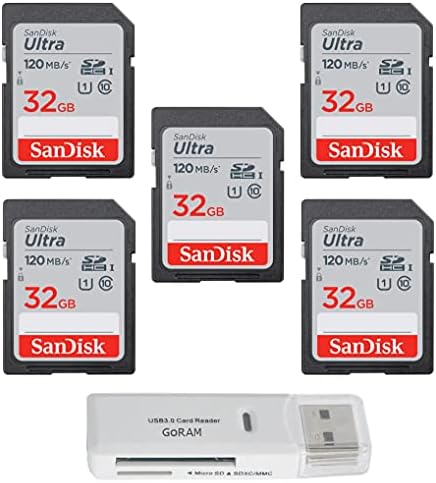 SanDisk 32GB Ultra SDHC UHS-I klasa 10 memorijska kartica 120MB / s U1, Full HD, SD Kamera kartica Sdsdun4-032G paket sa Goram USB