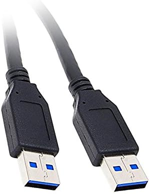 ACL 10 stopa USB 3.0 Tip mužjaka za unos muškog kabla, crni, 5 pakovanja