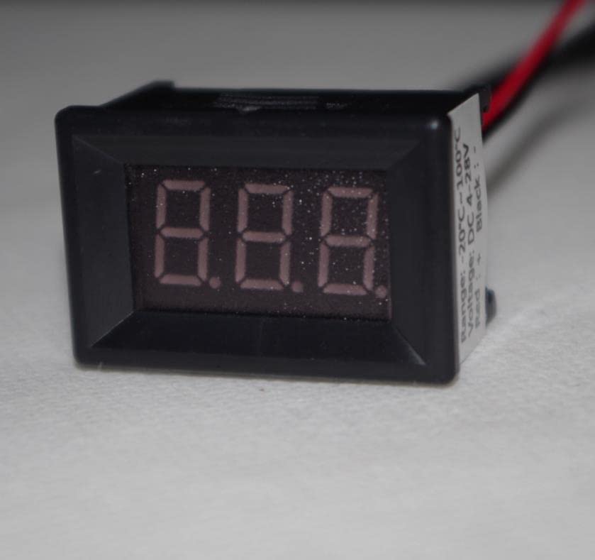 Taidacent DS18B20 Prikaz temperature Digitalni temp termometar Display ploča 0,1C DS18B20 Senzor temperature 0,36 inča LED zelena