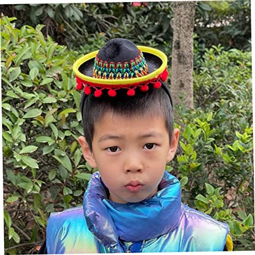 NOLITOY Meksički šešir traka za glavu Hawaiian dekoracije Meksički potrepštine Make up traka za glavu Meksički Party