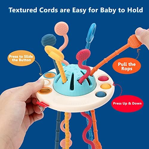 FYHAP BABY Igračke za bebe, Montessori igračke za bebe 12-18 mjeseci PULL String Baby Travel igračke za bebe, poklon za dječje novorođenčad