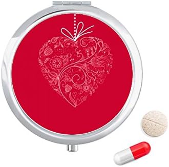 Srce u obliku cvijeća Vines Valentinovo torbica za pilule džepna kutija za pohranu lijekova