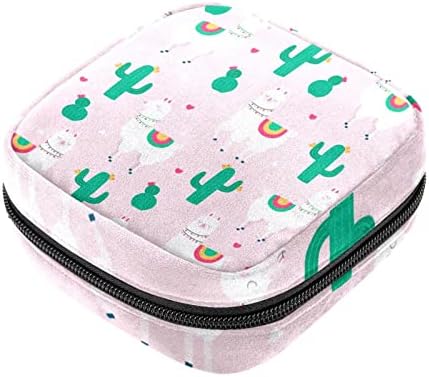 Kaktus ružičasti uzorak menstrualna tašna za školu, tamponi skupljaju torbicu za žene djevojke, meke sanitarne vreće za odlaganje