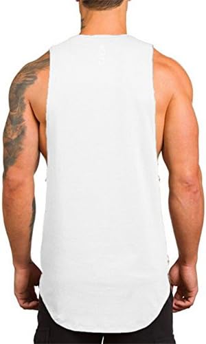 Workout Stringer tenkovi za muškarce Ležerne prilike bez rukava, oblici mišića za bodying mišiće