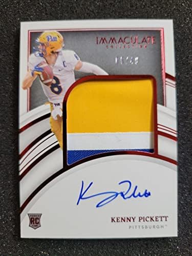 Kenny Pickett 2022 besprijekoran kolegija Rookie Patch Auto d 05/49 Pittsburgh! - Nogometna ploča sa autogramiranim rookie karticama