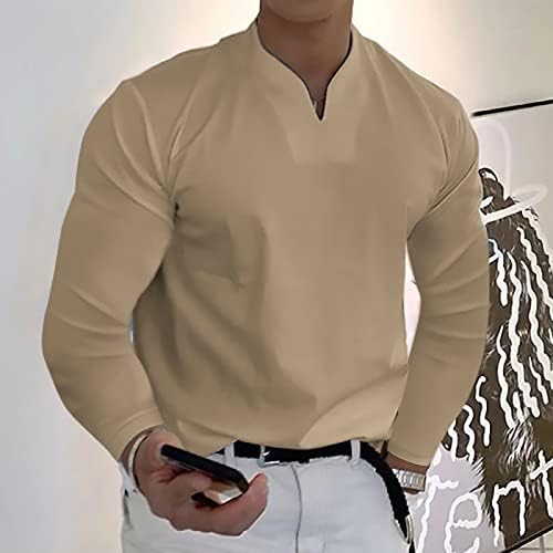 Ljetne košulje za muškarce Ležerne prilike Slimine majica na dugih rukava u obliku dugih rukava