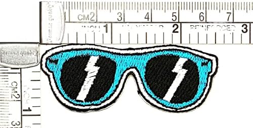 Kleenplus 3kom. Cool naočare za sunce Crna Plava zakrpa stripovi crtani pegla na zakrpi vezena aplikacija prišiti flaster za odeću