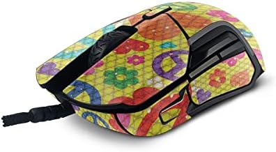 MightySkins Glossy Glitter Skin kompatibilan sa SteelSeries Rival 5 Gaming Mouse - Peace Cloth / zaštitni, izdržljivi sjajni sjajni