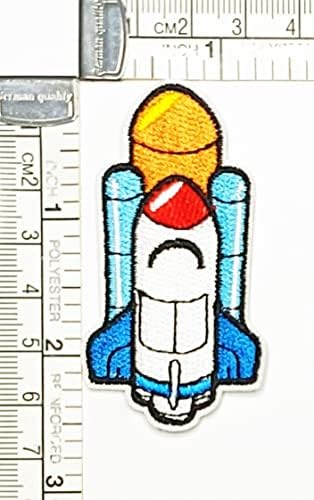 Kleenplus 3kom. Svemirski šatl svemirski brod raketa raketa vanjski UFO Crtić djeca Djeca zakrpa vezeno željezo na znački šivajte