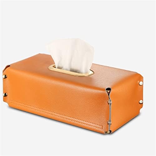 N / A Okvir za evropsko dizajniranje sa narančastim kožnim ladicama kutija za spavaću sobu kutiju za ukrašavanje automobila