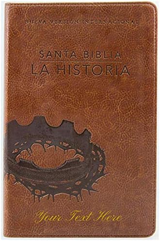 Personalizovani biblijski pohađački tekst Vaše ime Santa Biblia La Historia NVI pohranički poklon za krstike Rođendani Proslave Odmor