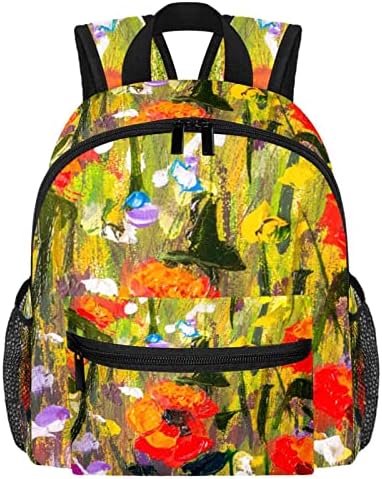 VBFOFBV putni ruksak, backpack za prenosnog računala za žene muškarci, modni ruksak, ulje slikanje proljeće crveno kukuruzno mak