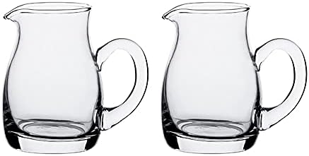 Mozacona 2pcs Glass kremač bacač sos koji služi bacač mliječni kreme za mlijeko, 100ml