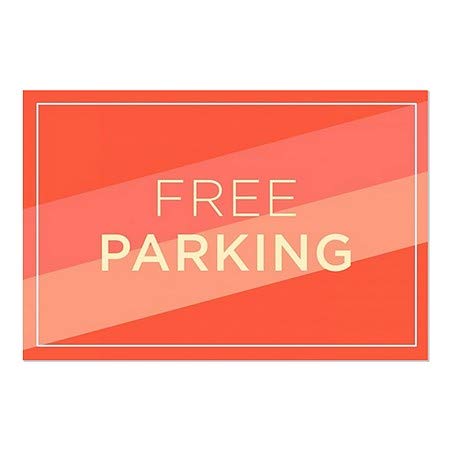 CGsignLab | Besplatni parking -Modern dijagonal prozor Cling | 30 x20