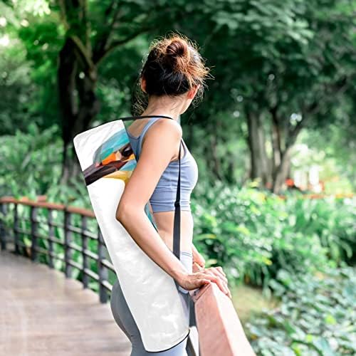 Lowpoly Kingfisher Bird Yoga Mat torba za nošenje s naramenicom torba za jogu torba za teretanu torba za plažu