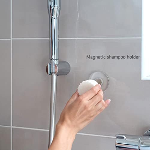 Zidni magnetski držač - magnetsko mirisno šampon bez mirisa uključeni i metalni poklopac - pogodno za tuš, kupatilo, kuhinju - ostale