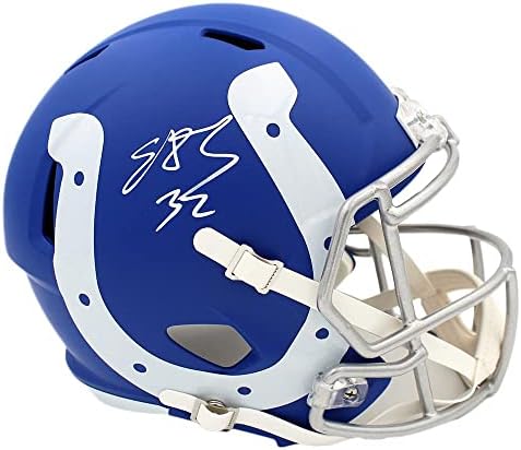 Edgerrin James potpisao Indianapolis Colts Speed Full Size amp NFL kacige sa autogramom NFL Helmets
