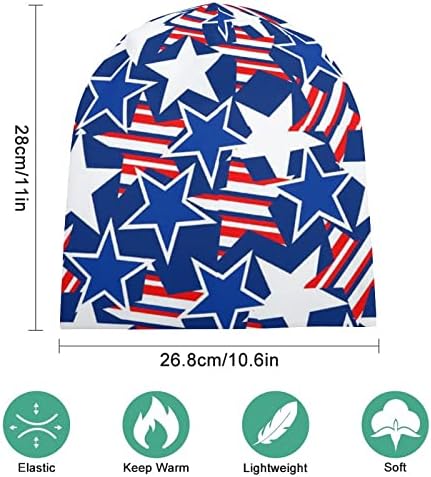 Baikutouan američke patriotske zvijezde i stripe1 print grane kape za muškarce Žene sa dizajnom lubanje