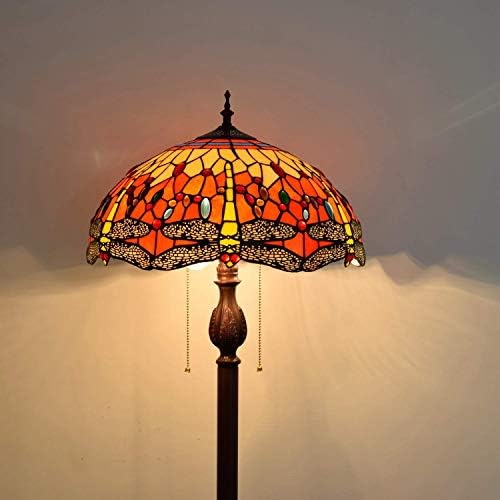 Neohy podne svjetiljke, lampa 16-inčna luksuzna podna lampa narančasta Zmajnfly lampica lampica