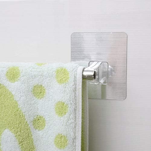 Wxxgy ručnik za ručnik od nehrđajućeg čelika za kupatilo za kupanje Samoljepljivi zidni vešalica za ručnik za ručnik s jednim štapom