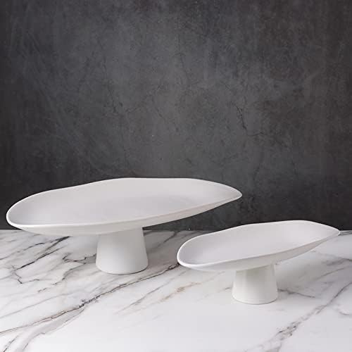 Na minimalistička crno-bijela keramička ladica, ukras voćne ladice, kućni model soba Soft Decoration proizvodi bijeli veliki (46 *