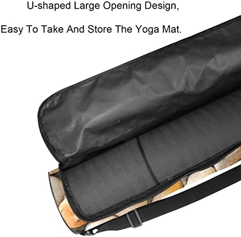 RATGDN Yoga Mat torba, svijetla Kaldrma Vježba Yoga Mat Carrier full-Zip Yoga Mat torba za nošenje sa podesivim remenom za žene i
