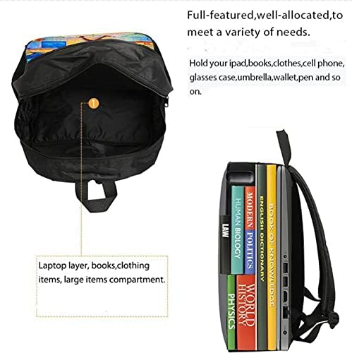 WRIGGY djevojke Daniel Tiger Školska torba za knjige, Studentski vodootporni ruksak klasični dnevni ruksak za putovanja / na otvorenom,