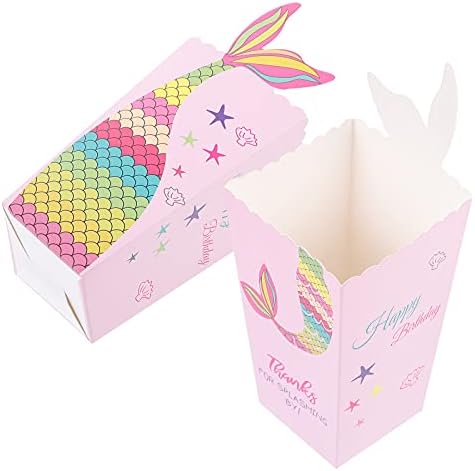 Doitool 24pcs Creative sirena kutije za pakete izvrsne kutije za kokice kutije za papir