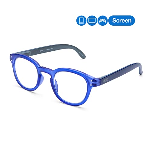 B + D Naočale za čitanje - Brand Blue Ban Readers - Materijalni okvir i hram: PC - hramovi sa FLEX - Blue Light Filter Leće - Plava