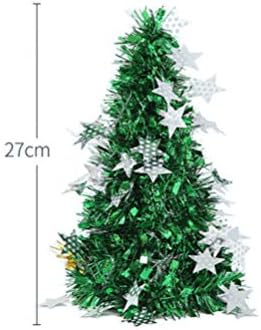 Nuobesty Božićni dekor Zimski stol Dekor 4pcs Mini Glitter Xmas Dekoracija stabla Izvrsni ukrasni Xmas Mini stablo Dekor Model poklon