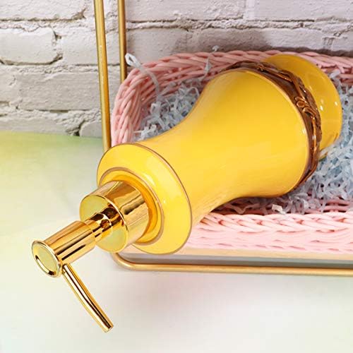 Doitool Yellow Creative Design Empty boca europska stila Elegantna dispenzatora za ponovno punjenje boca za pumpi za šampon losion za pranje karoserije SOAP kućna kuhinja Uvensil alat