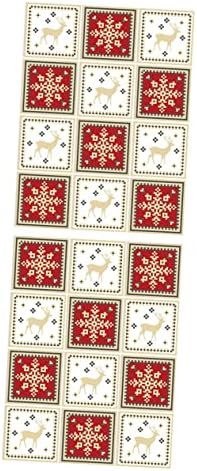 Amosfun 24kom Božić Tile naljepnice Kat dekor Marokanski dekor za dom Pegatinas De para životinja Tile naljepnica piling i Stick Tile